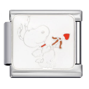 Classic Cartoon Dog DIY Bracelet Stainless Steel Italian Module Bracelet Titanium Steel Welded Drip Oil Strap Chain Classic Cartoon Dog DIY Bracelet Stainless Steel Italian Module Bracelet Titanium Steel Welded Drip Oil Strap Chain