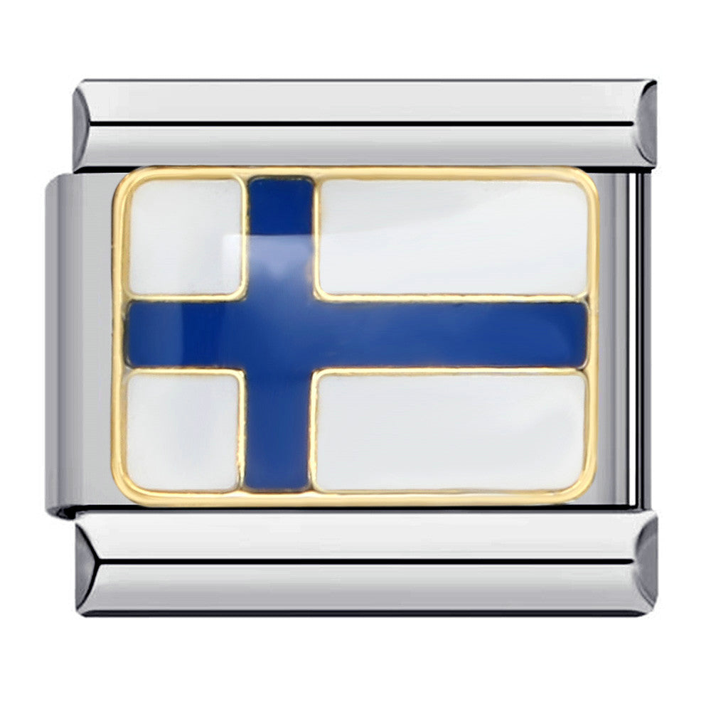 Flag, National Flag, Italian Module, Bracelet, Stainless Steel, Gold-plated, Oil Dripping, Welding Pattern, DIY Bracelet Wholesale Flag, National Flag, Italian Module, Bracelet, Stainless Steel, Gold-plated, Oil Dripping, Welding Pattern, DIY Bracelet Wholesale