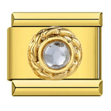 Inlaid New Titanium Steel Welding Oil Drop DIY Italian Module Bracelet Italian Charm Bracelet Inlaid New Titanium Steel Welding Oil Drop DIY Italian Module Bracelet Italian Charm Bracelet