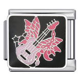 European and American Cross-border Italian Module Bracelet DIY Titanium Steel Welding Pattern Gold-plated Drip Oil Bracelet Accessories Wholesale European and American Cross-border Italian Module Bracelet DIY Titanium Steel Welding Pattern Gold-plated Drip Oil Bracelet Accessories Wholesale