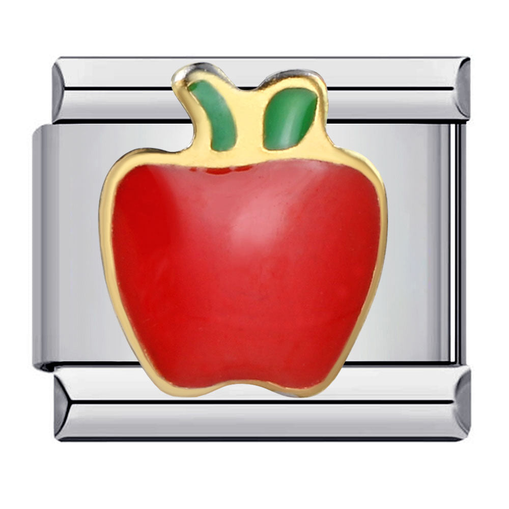 Summer Colorful Vegetable and Fruit Series Italian Module Bracelet Titanium Steel Welding Drip Oil DIY Personalized Splicing Bracelet Summer Colorful Vegetable and Fruit Series Italian Module Bracelet Titanium Steel Welding Drip Oil DIY Personalized Splicing Bracelet