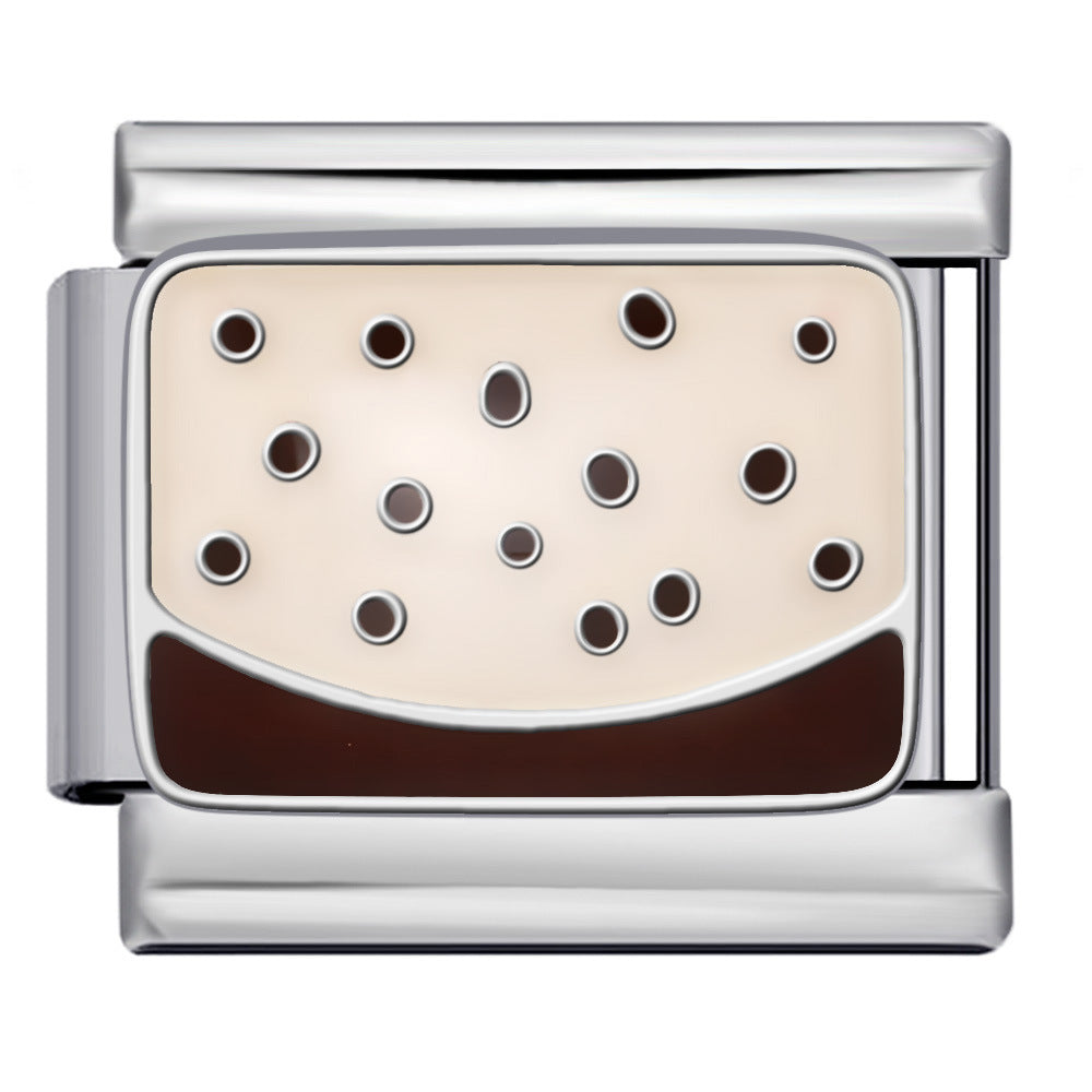 New Nail Art Series Titanium Steel Strap Chain Gold Plated Welding Drip Oil DIY Italian Module Bracelet Accessories Jewelry New Nail Art Series Titanium Steel Strap Chain Gold Plated Welding Drip Oil DIY Italian Module Bracelet Accessories Jewelry