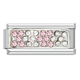 Long Diamond Studded Italian Module Bracelet, New Titanium Steel Welded Oil Drop Cartoon DIY Splicing Bracelet Long Diamond Studded Italian Module Bracelet, New Titanium Steel Welded Oil Drop Cartoon DIY Splicing Bracelet