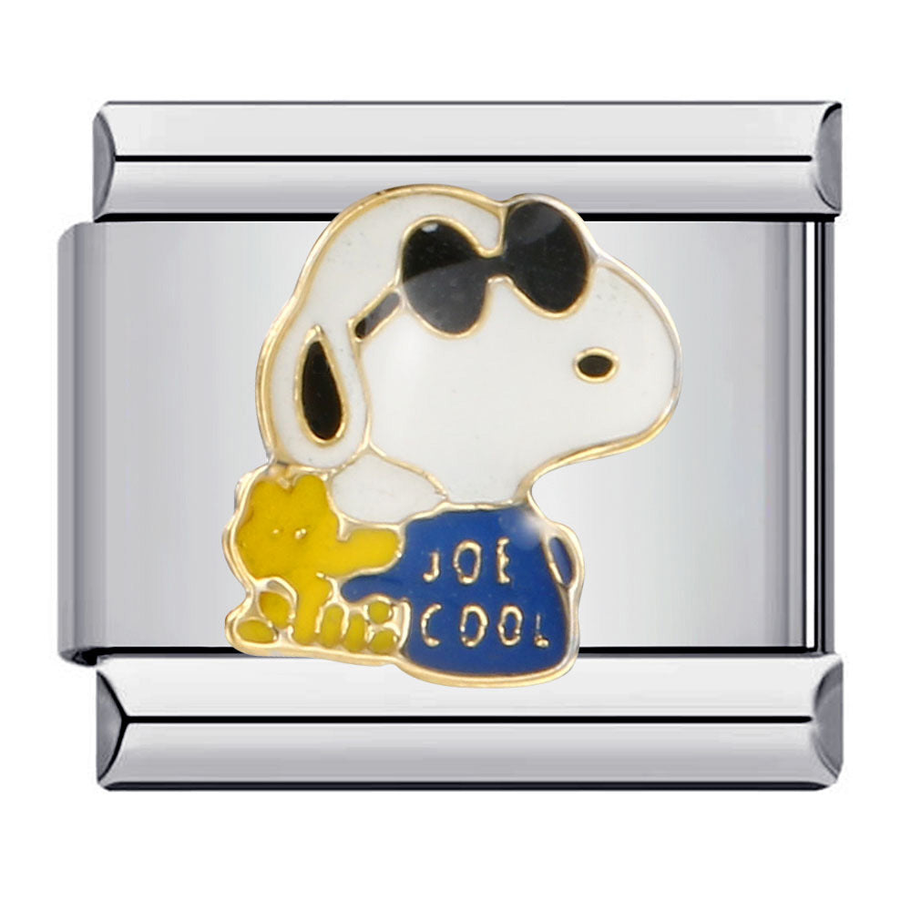 Classic Cartoon Dog DIY Bracelet Stainless Steel Italian Module Bracelet Titanium Steel Welded Drip Oil Strap Chain Classic Cartoon Dog DIY Bracelet Stainless Steel Italian Module Bracelet Titanium Steel Welded Drip Oil Strap Chain