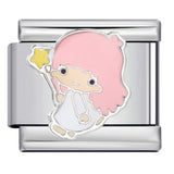 Italian Module Bracelet Fashion Drip Oil Titanium Steel Bracelet DIY Strap Chain Children's Toy Gift Wholesale Italian Module Bracelet Fashion Drip Oil Titanium Steel Bracelet DIY Strap Chain Children's Toy Gift Wholesale