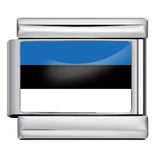 Hot Selling New World Flag Photo Dropper Series Titanium Steel DIY Italian Module Bracelet Accessories Wholesale Hot Selling New World Flag Photo Dropper Series Titanium Steel DIY Italian Module Bracelet Accessories Wholesale