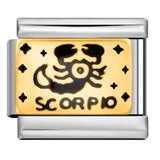 12 Zodiac Sign Italian Modular Bracelet Stainless Steel Gold Plated Enamel DIY Charm Bracelet Jewelry