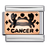 12 Zodiac Sign Italian Modular Bracelet Stainless Steel Gold Plated Enamel DIY Charm Bracelet Jewelry