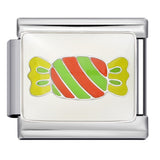 Hot Sale Personalized Titanium Steel Gold-plated Drip Oil Bracelet, DIY Italian Modular Bracelet, Little Girl's Gift.