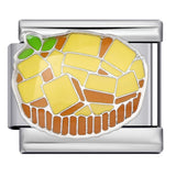 Gourmet Series Italian Module Bracelet Titanium Steel Welding Drip Oil Cartoon Pattern DIY Elastic Splicing Bracelet