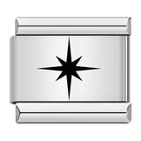 Titanium Steel Laser Engraved Cross Italian Module Bracelet DIY Watch Strap Chain Italian Charms