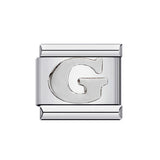 New Titanium Steel Gold Plated DIY Italian Charm Bracelet with Alphabet Letters Customizable Fashion Jewelry