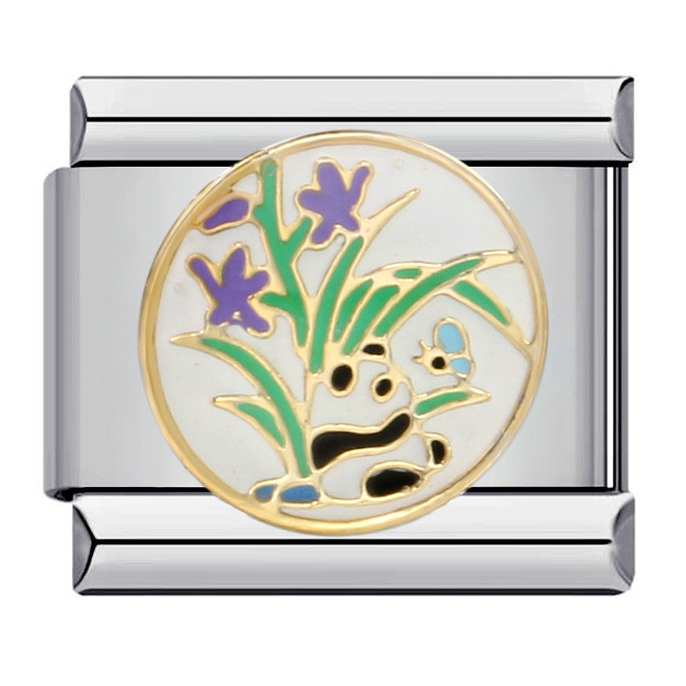 Cute Animal Titanium Steel Gold Plated Italian Charm Bracelet Customizable DIY Jewelry for Women