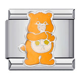 Classic Cute Bear Italian Module Bracelet Stainless Steel Welding Pattern DIY Elastic Splicing Bracelet