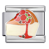 Gourmet Series Italian Module Bracelet Titanium Steel Welding Drip Oil Cartoon Pattern DIY Elastic Splicing Bracelet