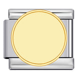 New Photo Empty Base Italian Module Bracelet Round Heart Shaped Titanium Steel DIY Free Splicing Bracelet Accessories