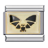 European and American Popular Halloween Module Bracelet with Titanium Steel Welding and Oil Dripping Dark Pattern Italian Modular