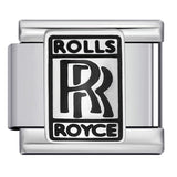 Italian Module Bracelet Automotive Logo Series Titanium Steel Welding Drip Oil DIY Elastic Splicing Table