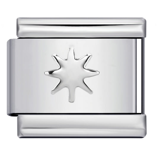 Convex Silver Stamping Pattern Italian Module Bracelet DIY Titanium Steel Bracelet Italian Charms