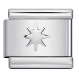 Convex Silver Stamping Pattern Italian Module Bracelet DIY Titanium Steel Bracelet Italian Charms