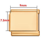 New Photo Empty Base Italian Module Bracelet Round Heart Shaped Titanium Steel DIY Free Splicing Bracelet Accessories