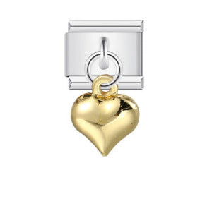 Magnetic Suction Heart-shaped Double Pendant Bracelet Accessory Titanium Steel DIY Free Splicing Italian Module Bracelet