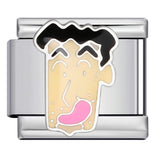 New Cartoon Character Italian Modular Bracelet Stainless Steel Welded DIY Stretch Link Bracelet