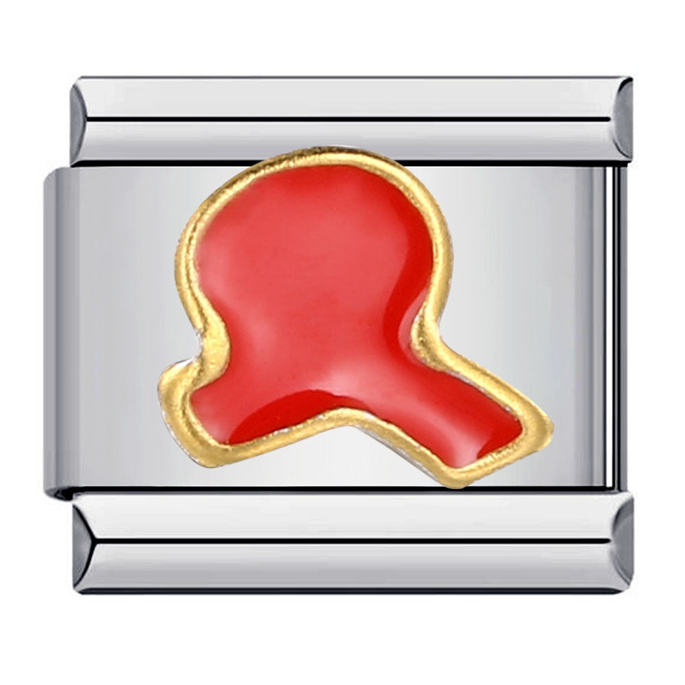 Stainless Steel Italian Module Bracelet Titanium Steel Welding Drip Oil Pattern DIY Bracelet Italian Charm