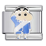 New Cartoon Character Italian Modular Bracelet Stainless Steel Welded DIY Stretch Link Bracelet