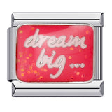 Pink Italian Modular Bracelet Titanium Steel Welding Gold Plated DIY Cartoon Free Connect Bracelet