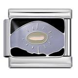 Pink Pattern Italian Module Bracelet Titanium Steel Welding Drip Oil Pattern DIY Bracelet Gift for Girls