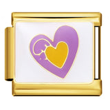 Full Gold Love Italian Module Bracelet Titanium Steel Welding Drip Oil DIY Elastic Splicing Strap Chain Wholesale