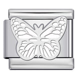 New Butterfly Series DIY Italian Module Bracelet Titanium Steel Welded Drip Oil Strap Chain Fashion Splicing Bracelet