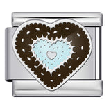 New Love Pentagram Italian Module Bracelet Titanium Steel Welding Drip Oil DIY Bracelet Little Fairy Gift