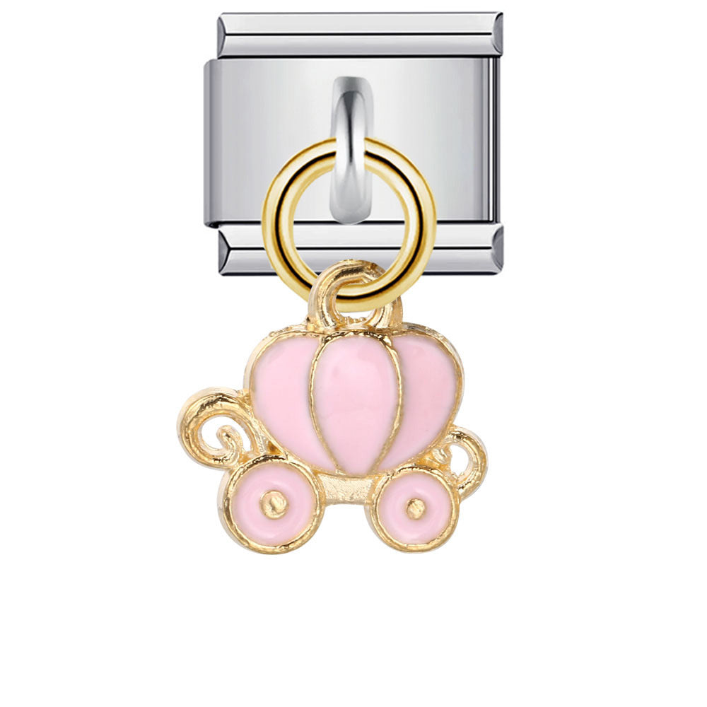 Italian Charm Module Bracelet Single Hook Pendant Series Stainless Steel Elastic Splicing Strap Chain