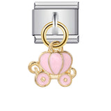 Italian Charm Module Bracelet Single Hook Pendant Series Stainless Steel Elastic Splicing Strap Chain