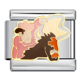 American Cultural Elements Italian Modular Bracelet Titanium Steel Welded Drip Oil Bracelet