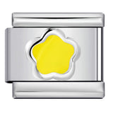 New Petal Stamping Series DIY Italian Module Bracelet Titanium Steel Gold Plated Drip Oil Splicing Strap Chain