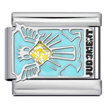 Tarot Series Italian Modular Bracelet DIY Welding Drip Oil Stretch Stainless Steel Chain