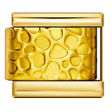 Titanium Steel Gold Silver Stamping Pattern DIY Italian Module Bracelet Italian Charm Bracelet