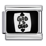 New DIY Italian Module Bracelet Titanium Steel Drip Oil Welding Pattern Strap Chain Fashion Splicing Strap Chain