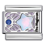 Tarot Series Italian Modular Bracelet DIY Welding Drip Oil Stretch Stainless Steel Chain