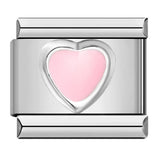 Round Pendant with Gold and Silver Base, Italian Module Bracelet, Titanium Steel Drip Oil Hook, Fashionable DIY Versatile Bracelet