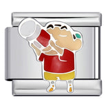 New Cartoon Character Italian Modular Bracelet Stainless Steel Welded DIY Stretch Link Bracelet