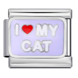 New Italian Module Bracelet Stainless Steel Welding Drip Oil Personalized English DIY Bracelet Accessories Wholesale