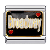 Black Gold Plated Cartoon DIY Italian Modular Bracelet Unique Welded Pattern Stainless Steel Bangle