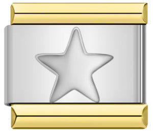 Gold Stamping Pattern Italian Module Bracelet DIY Gold Package Silver Titanium Steel Bracelet Italian Charms