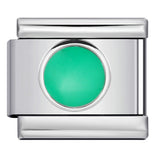 New Titanium Steel Pentagram Eye Italian Module Bracelet Stamped Pattern Drip Oil DIY Elastic Strap Chain