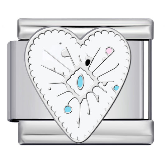 New Love Pentagram Italian Module Bracelet Titanium Steel Welding Drip Oil DIY Bracelet Little Fairy Gift