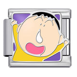 New Cartoon Character Italian Modular Bracelet Stainless Steel Welded DIY Stretch Link Bracelet